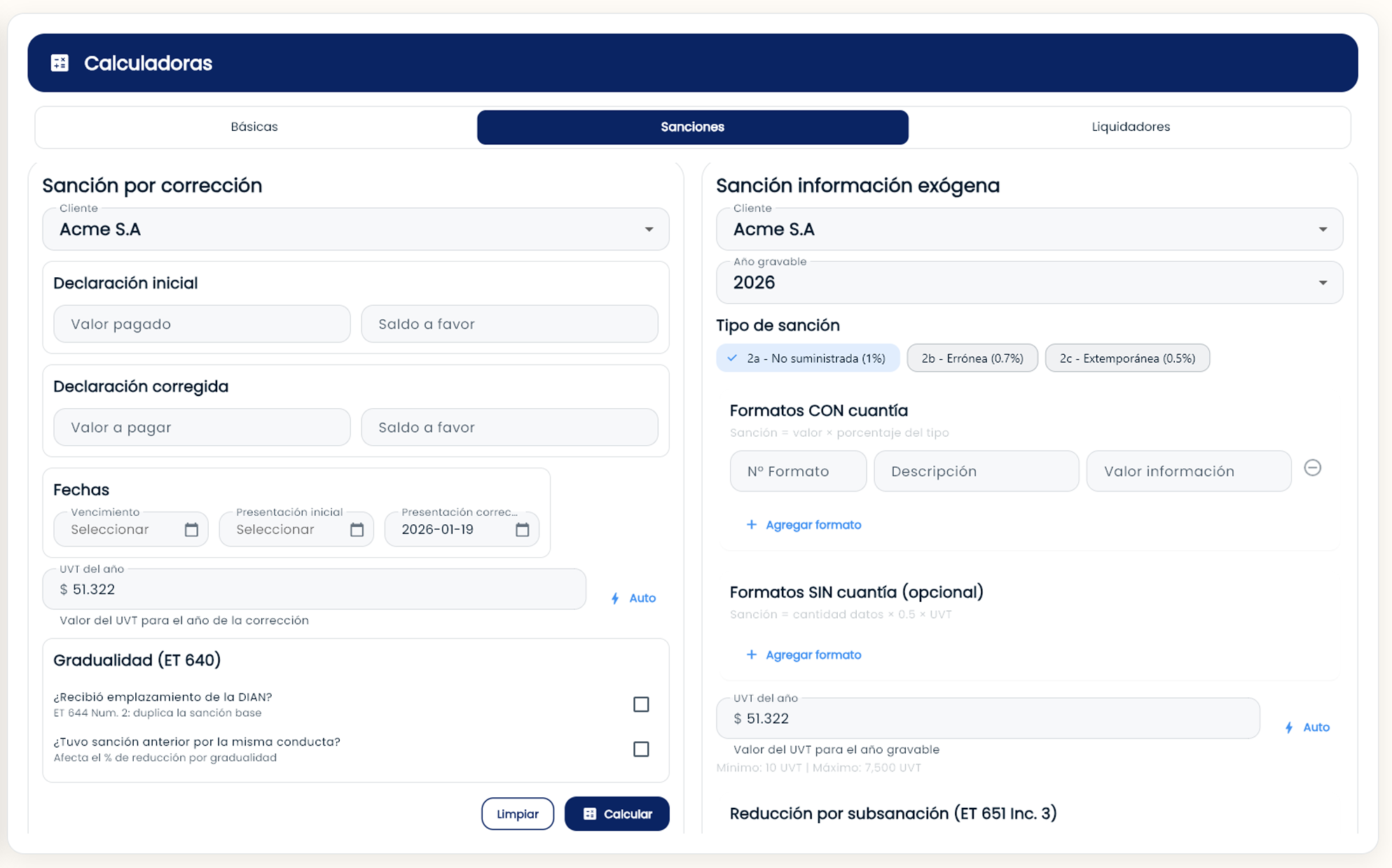 Calculadora de intereses moratorios