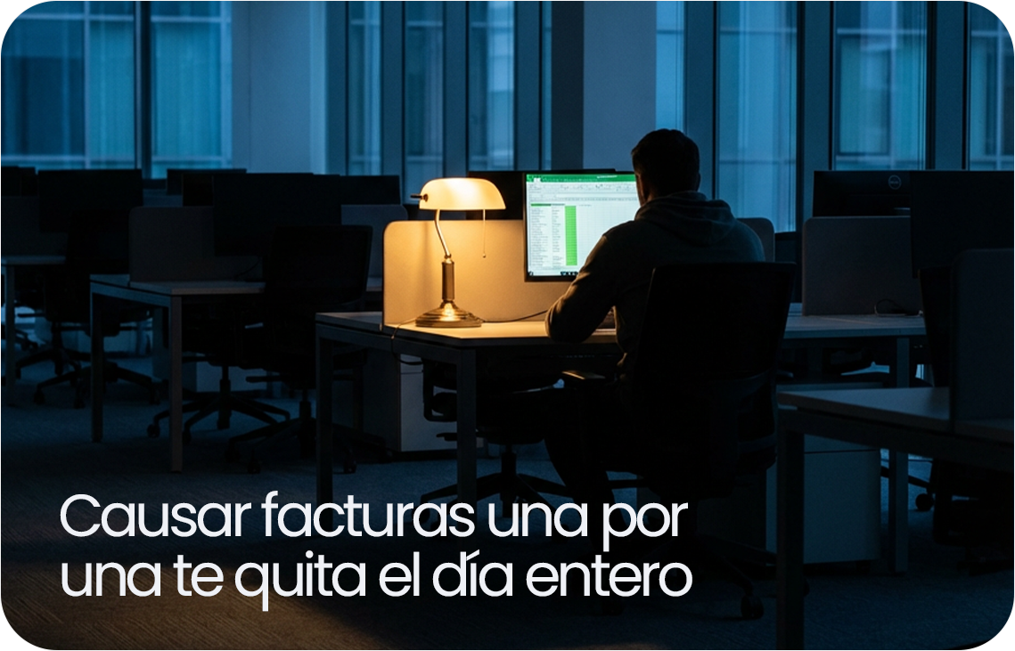 Causar facturas una por una