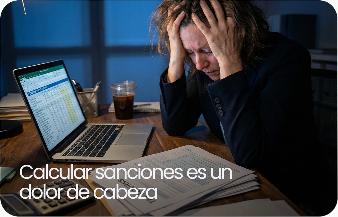 Calcular sanciones es un dolor de cabeza